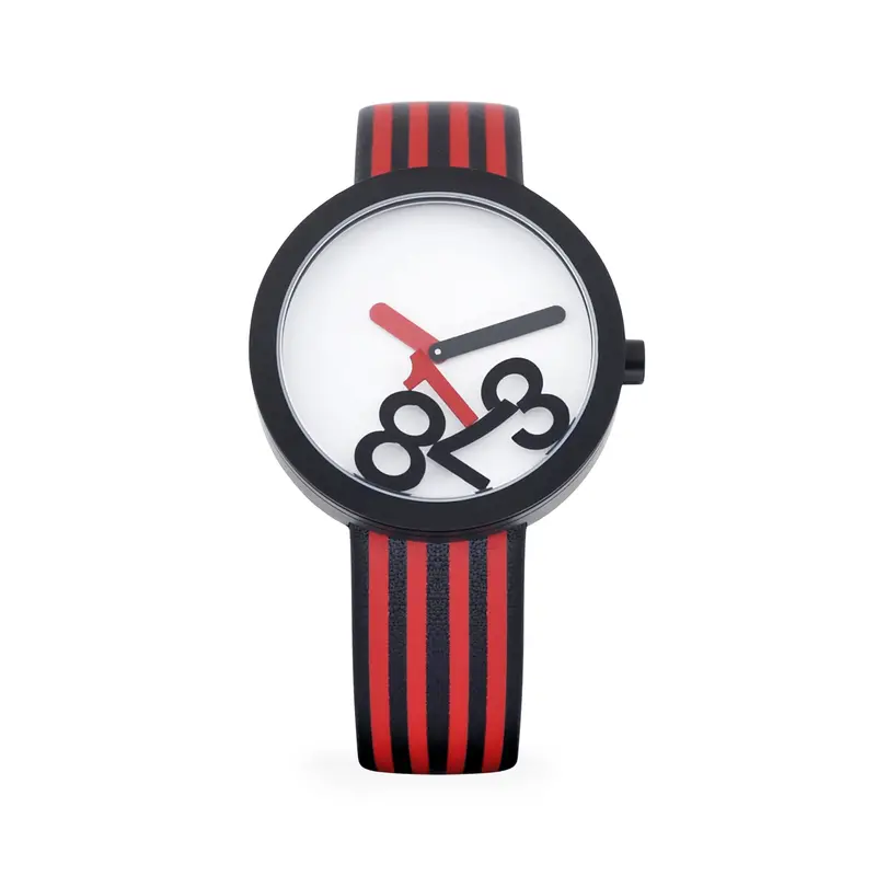 Hey Studio Red Analog Watch for Kids – Playful Timekeeping Design