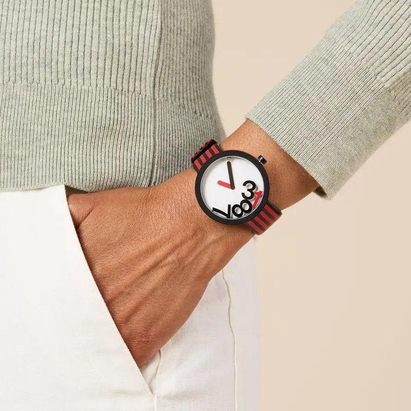 Hey Studio Red Analog Watch for Kids – Playful Timekeeping Design 2