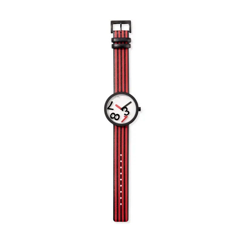 Hey Studio Red Analog Watch for Kids – Playful Timekeeping Design