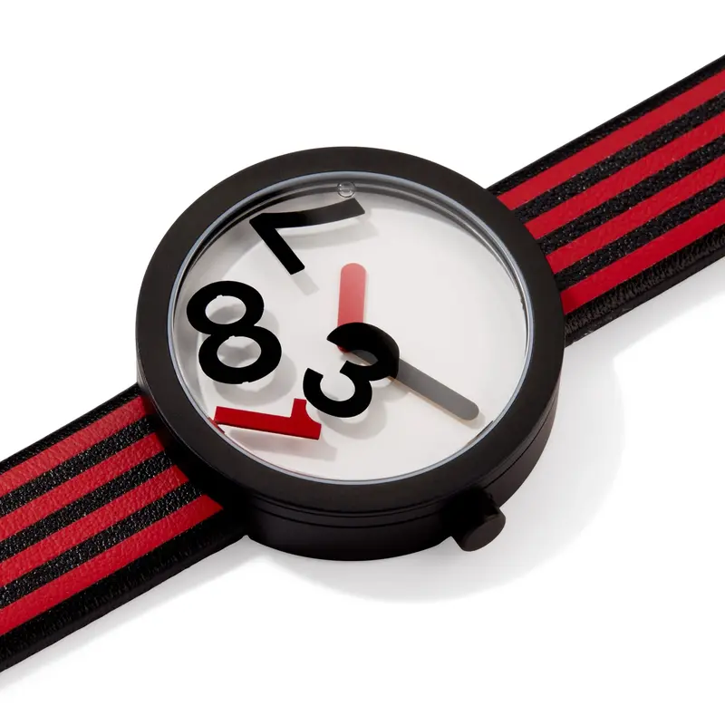 Hey Studio Red Analog Watch for Kids – Playful Timekeeping Design