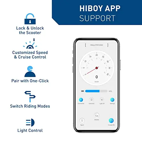Hiboy S2 Pro Folding Electric Scooter – 500W Motor, 10-Inch Solid Tires, Compact Commuter Design