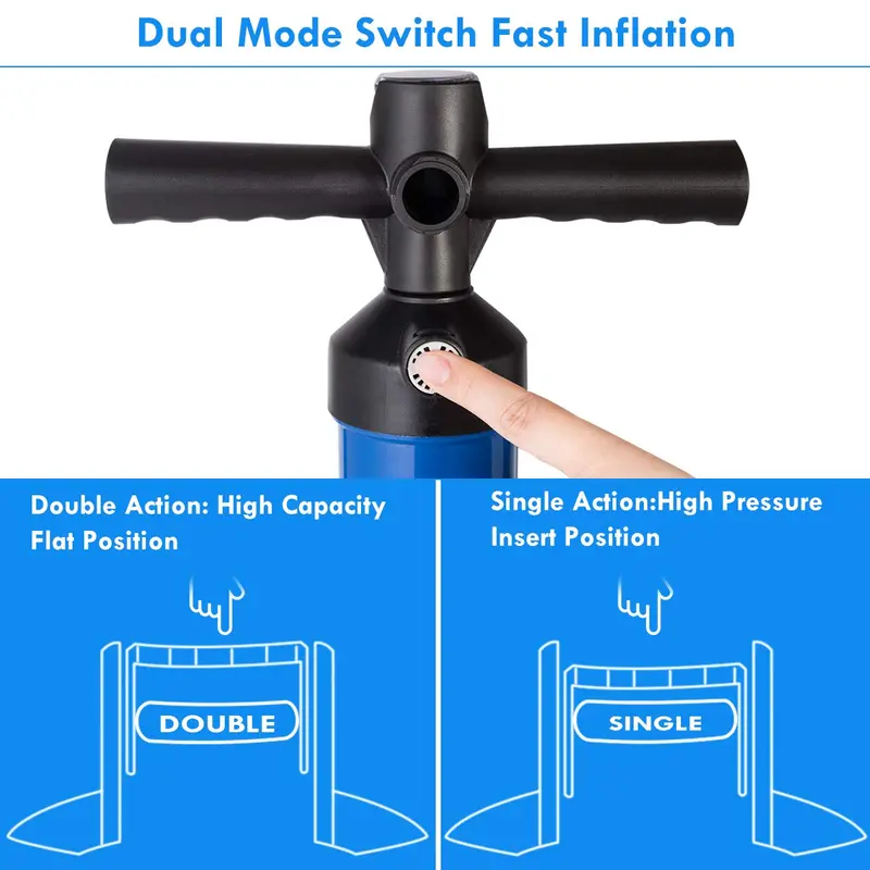 High-Pressure Dual-Action Hand Pump – Manual Air Inflator for Sports Balls, Mattresses, and Pool Toys