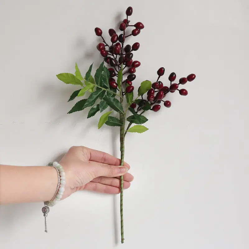 Holiday-Themed Silk Flower Ornaments – Festive Botanical Accents for Trees, Mantels, and Party Backdrops