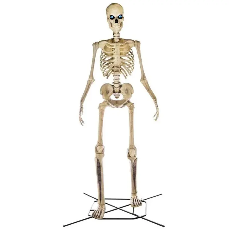 Home Accents 12-Foot Animated Halloween Skeleton – LifeEyes Tech, Lifelike Movement, Premium Display