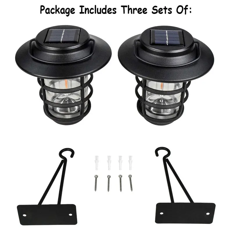 Home Zone Security Solar-Powered Outdoor Wall Lantern – Elegant Glass Design, Wire-Free Installation, Weather-Resistant