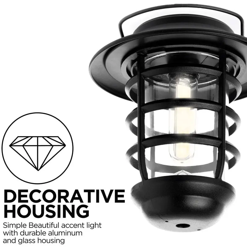 Home Zone Security Solar-Powered Outdoor Wall Lantern – Elegant Glass Design, Wire-Free Installation, Weather-Resistant