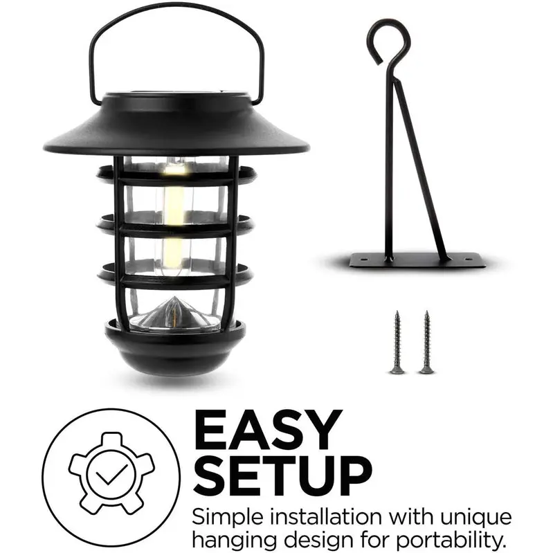 Home Zone Security Solar-Powered Outdoor Wall Lantern – Elegant Glass Design, Wire-Free Installation, Weather-Resistant