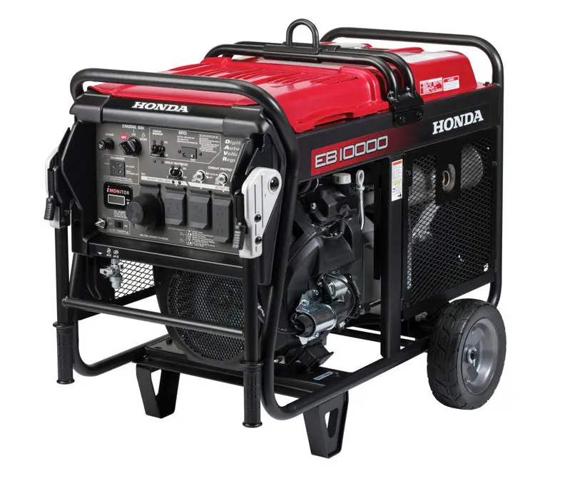 Honda EB10000 Industrial-Grade Generator – 10,000-Watt Gas-Powered Unit with CO-MINDER Carbon Monoxide Detection