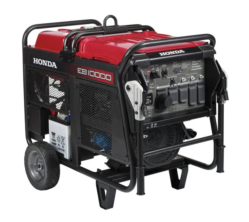 Honda EB10000 Industrial-Grade Generator – 10,000-Watt Gas-Powered Unit with CO-MINDER Carbon Monoxide Detection