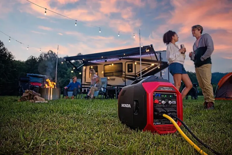 Honda EU3200i Quiet Portable Inverter Generator – 3200W Output, CO-MINDER Protection, Compact & Lightweight