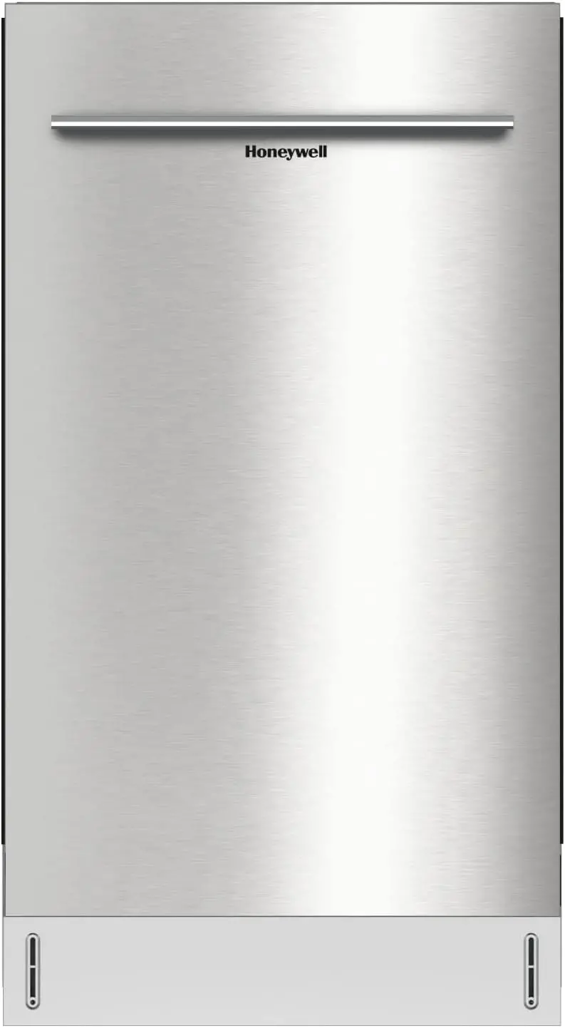 Honeywell 18" Energy Star Dishwasher – Stainless Steel Tub, 8-Place Setting Capacity, and 6 Custom Wash Programs