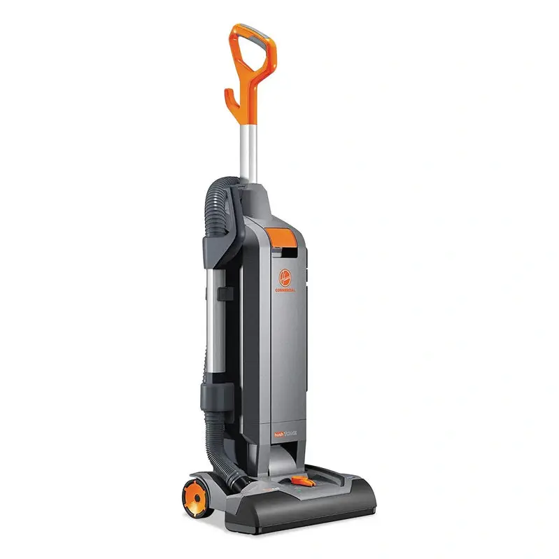 Hoover HushTone Commercial Upright Vacuum – 15" Wide Cleaning Path, IntelliBelt Drive, and Dual-Surface Performance (Carpet & Hard Floors), Model CH54115
