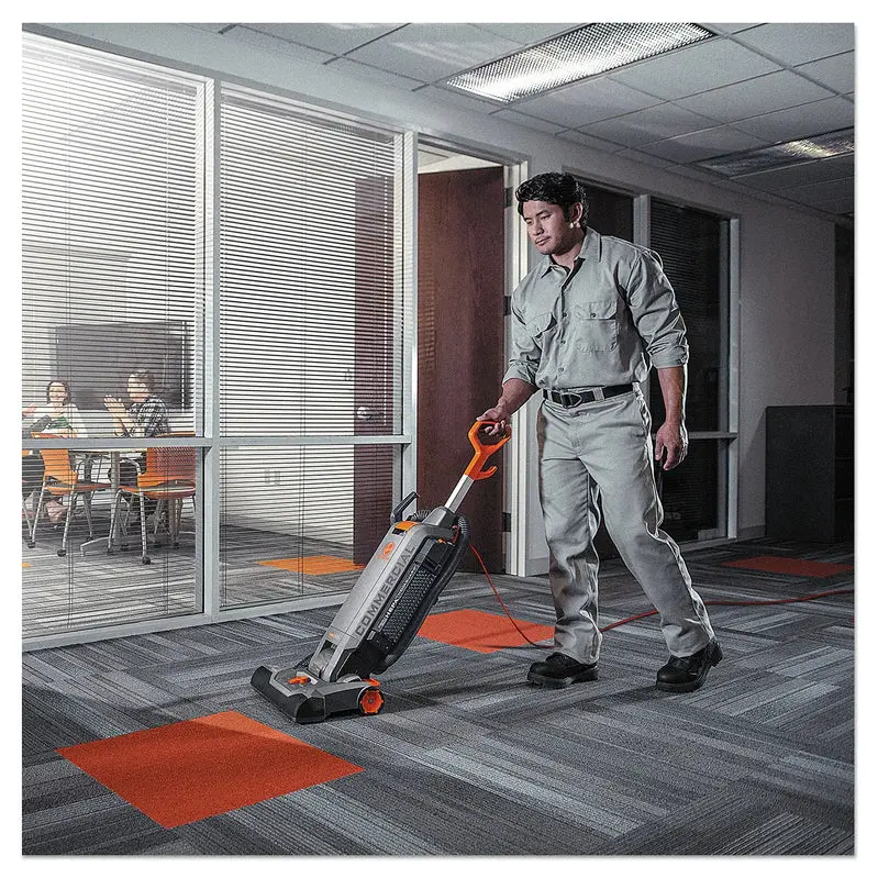 Hoover HushTone Commercial Upright Vacuum – 15" Wide Cleaning Path, IntelliBelt Drive, and Dual-Surface Performance (Carpet & Hard Floors), Model CH54115