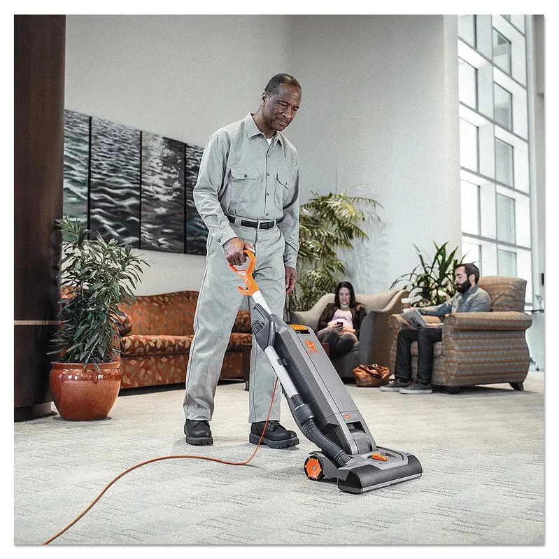 Hoover HushTone Commercial Upright Vacuum – 15" Wide Cleaning Path, IntelliBelt Drive, and Dual-Surface Performance (Carpet & Hard Floors), Model CH54115
