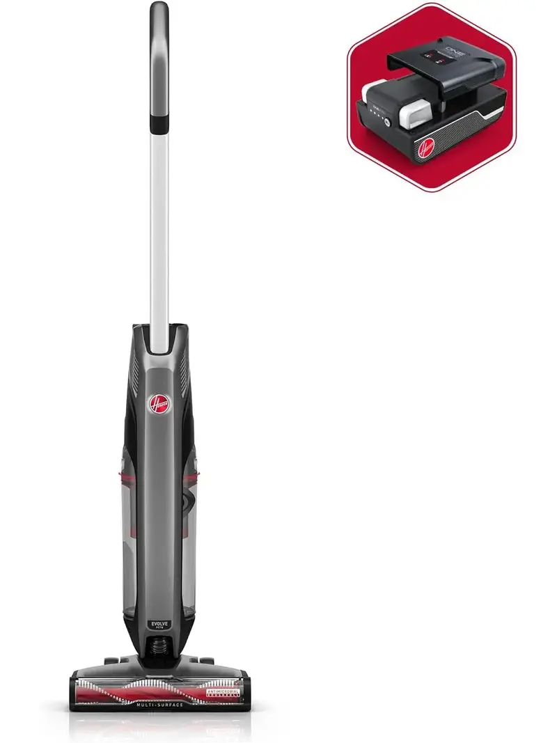 Hoover ONEPWR Evolve Cordless Vacuum – Lightweight Upright Stick Cleaner for Hard Floors & Carpets