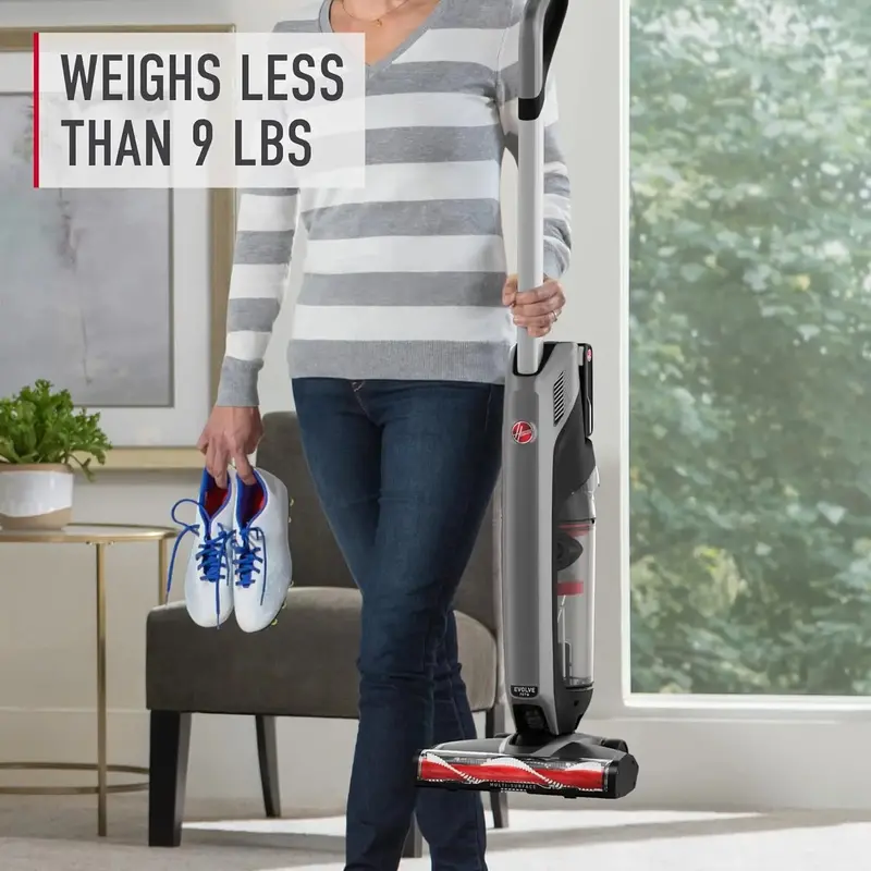 Hoover ONEPWR Evolve Cordless Vacuum – Lightweight Upright Stick Cleaner for Hard Floors & Carpets