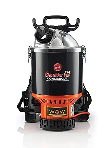 Hoover Shoulder Vac Pro Backpack Vacuum – HEPA Filtration, Chiropractor-Approved Ergonomics, Lightweight Bagged System for Carpet and Hard Floors, Model C2401