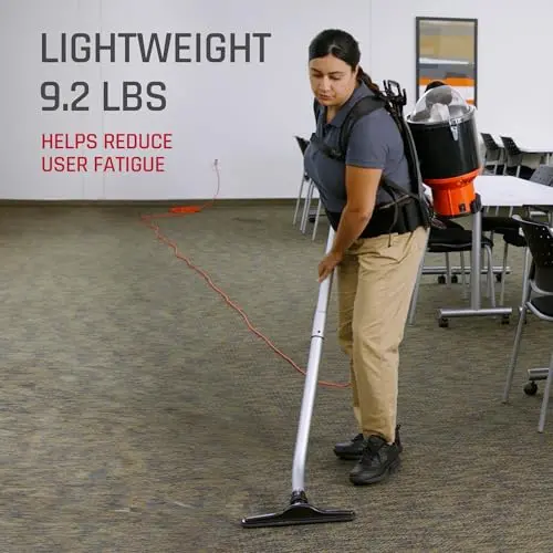 Hoover Shoulder Vac Pro Backpack Vacuum – HEPA Filtration, Chiropractor-Approved Ergonomics, Lightweight Bagged System for Carpet and Hard Floors, Model C2401