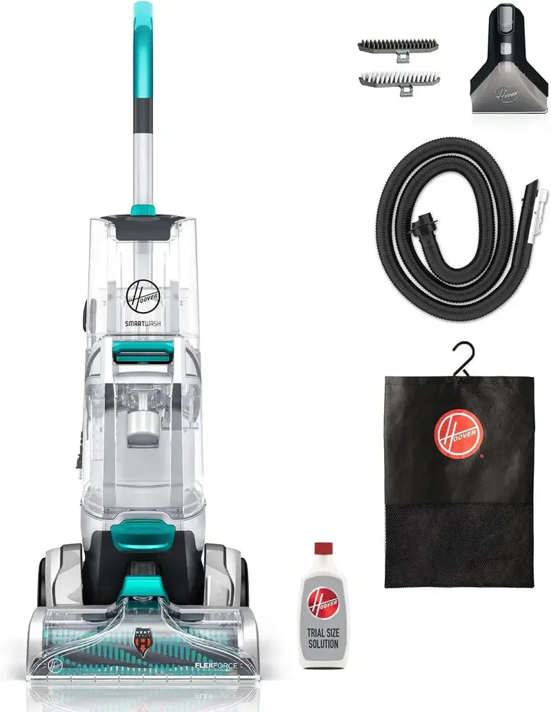 Hoover SmartWash+ Automatic Carpet Cleaner – Pet-Focused Deep-Cleaning Shampooer with Upholstery Compatibility and Stain & Odor Removal, Model FH52000