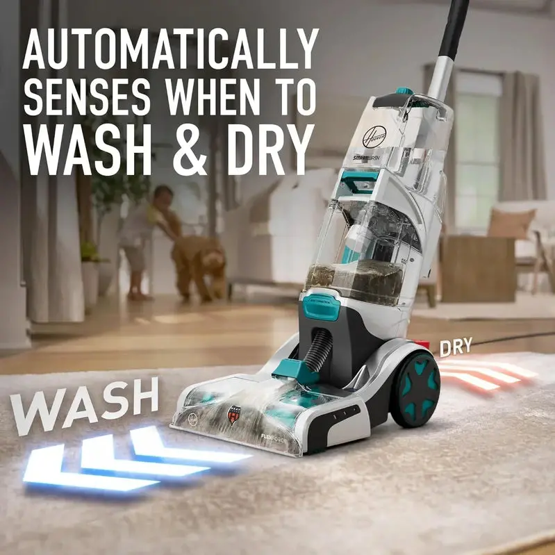 Hoover SmartWash+ Automatic Carpet Cleaner – Pet-Focused Deep-Cleaning Shampooer with Upholstery Compatibility and Stain & Odor Removal, Model FH52000
