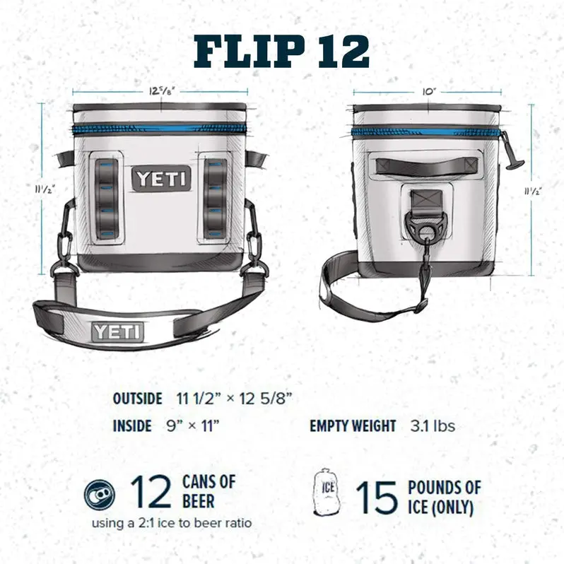 Hopper Flip 12-Quart Soft-Sided Cooler – Portable, Leakproof, Insulated Cooler with Lightweight Design