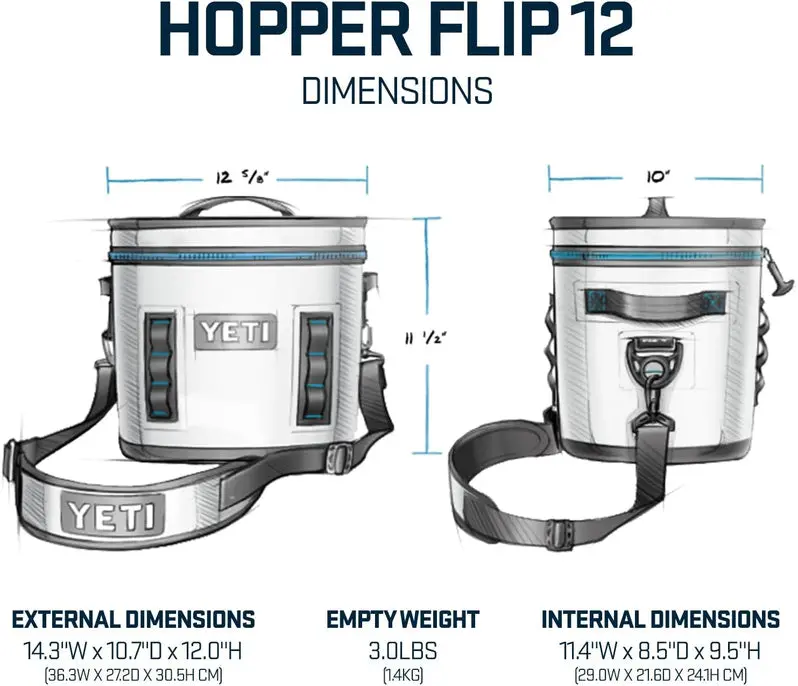 Hopper Flip 12-Quart Soft-Sided Cooler – Portable, Leakproof, Insulated Cooler with Lightweight Design