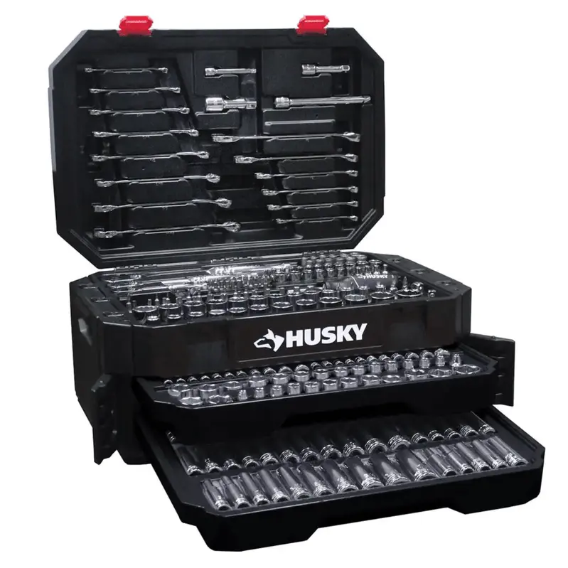 Husky 290-Piece Mechanics Tool Set – Full-Featured Hand Tool Kit for Automotive & General Repairs