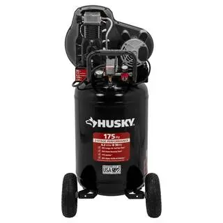 Husky C304H 30-Gallon Belt-Drive Air Compressor – Oil-Lubricated, 175 PSI, Vertical Portable Unit