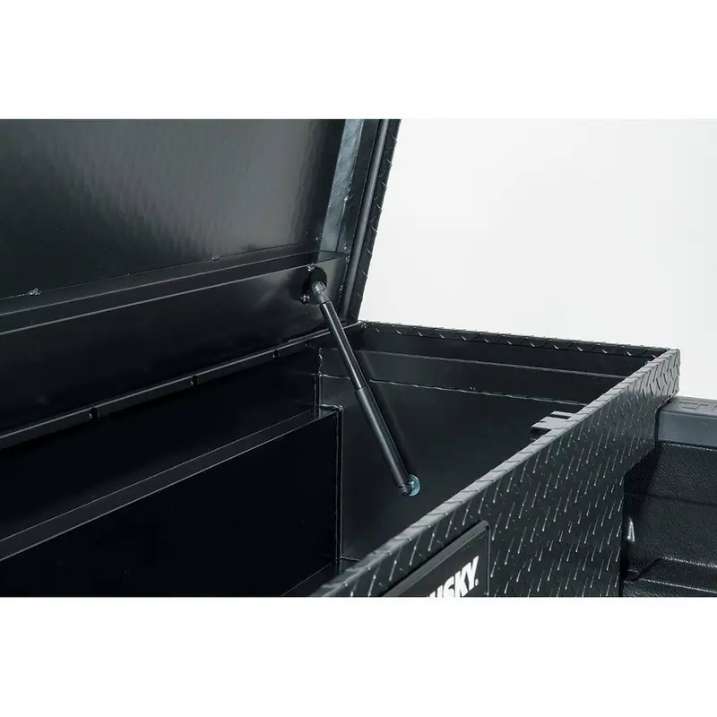 Husky Low-Profile Aluminum Truck Toolbox – Black, Lightweight, Precision Fit for Mid-Size Pickup Beds