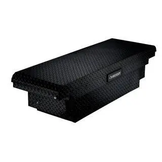 Husky Matte Black Aluminum Truck Storage Box – Low-Profile 61.86" Mid-Size Bed Organizer