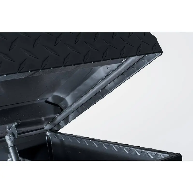 Husky Matte Black Aluminum Truck Storage Box – Low-Profile 61.86" Mid-Size Bed Organizer