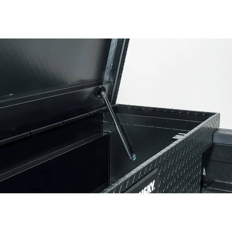 Husky Matte Black Aluminum Truck Storage Box – Low-Profile 61.86" Mid-Size Bed Organizer