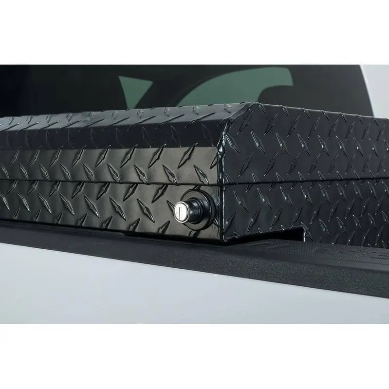 Husky Matte Black Aluminum Truck Storage Box – Low-Profile 61.86" Mid-Size Bed Organizer