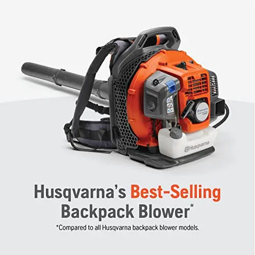 Husqvarna 150BT Gas-Powered Backpack Leaf Blower – 51cc Engine, 765 CFM Output, 270 MPH Airspeed, Ergonomic Harness