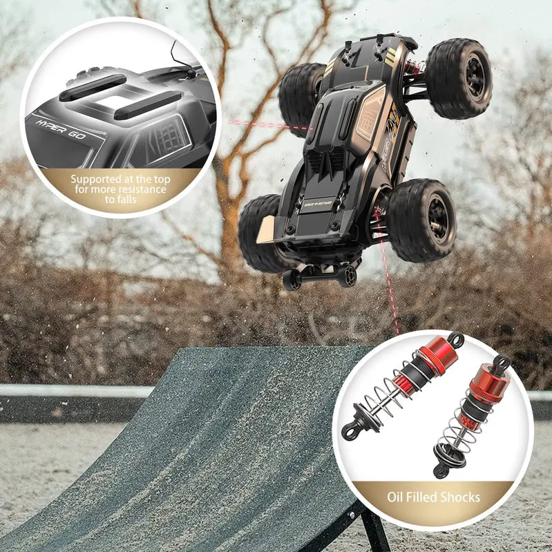 HYPER GO H16BM 1/16 Scale Brushless RC Car – Ready-to-Run Off-Road Racer, 42 MPH Max Speed