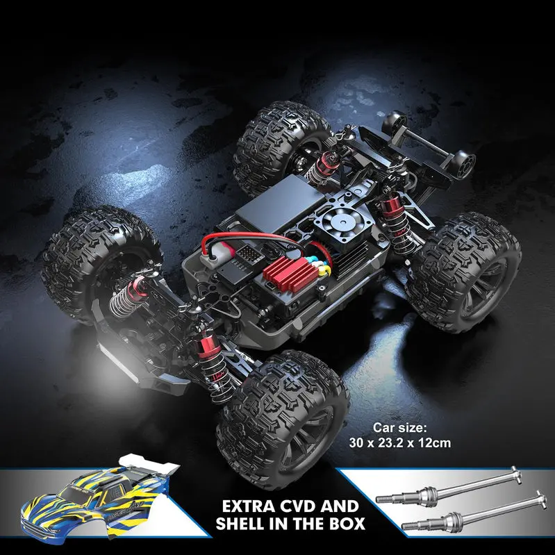 HYPER GO H16BM 1/16 Scale Brushless RC Car – Ready-to-Run Off-Road Racer, 42 MPH Max Speed