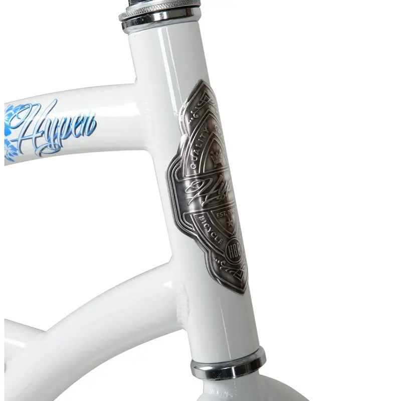 Hyper Women’s 26-Inch Aluminum Beach Cruiser – Single-Speed Drivetrain and Stylish White-and-Blue Color Scheme