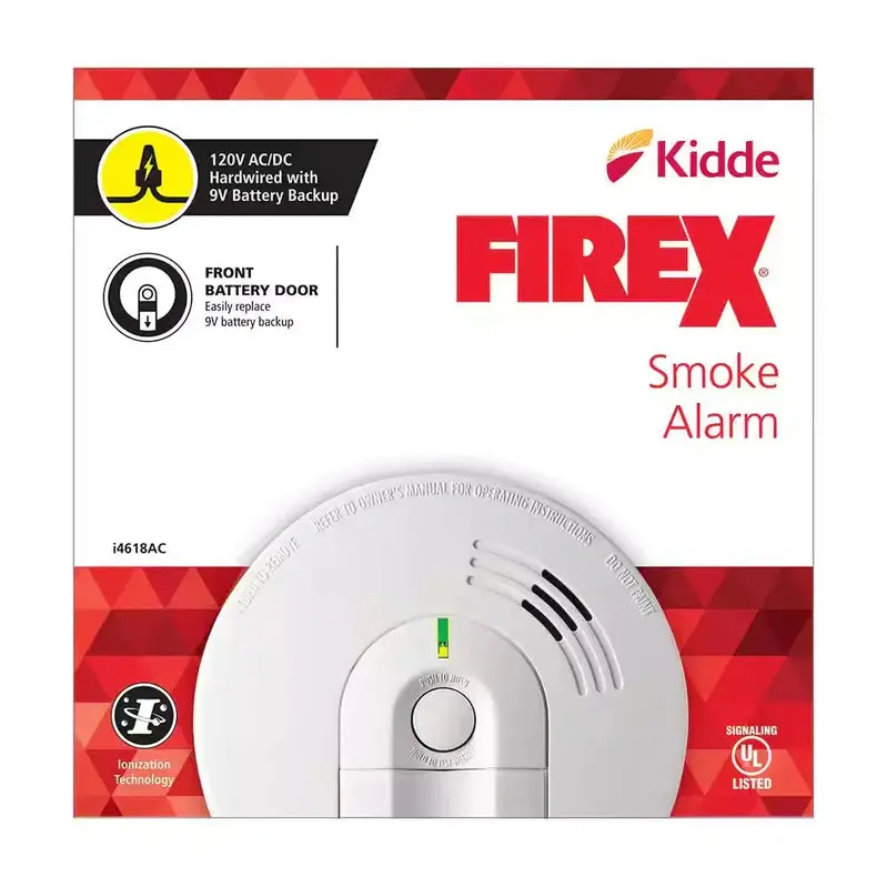 i4618 Interconnected Smoke Alarm Quad Pack – AC-Powered Ionization Detectors with Battery Backup