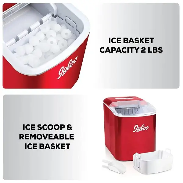 Igloo ICEB26RR Portable Countertop Electric Ice Maker