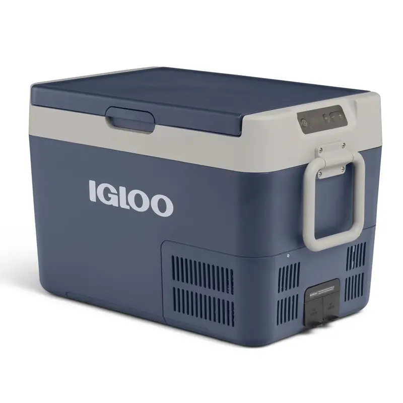 Igloo ICF 32 Active 38-Qt Portable Electric Cooler – Rugged Blue 12V/110V Refrigeration Unit