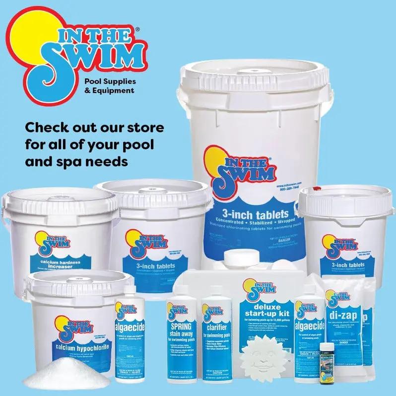 In The Swim Stabilized Tri-Chlor Chlorine Tablets (3") | Individually Wrapped | 90% Available Chlorine | Slow-Release Formula | 50 lb Bag