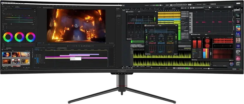 INNOCN 49-Inch Curved Gaming Monitor (Model 49C1G) – 144Hz Refresh Rate, HDR400 Support, and USB-C Connectivity