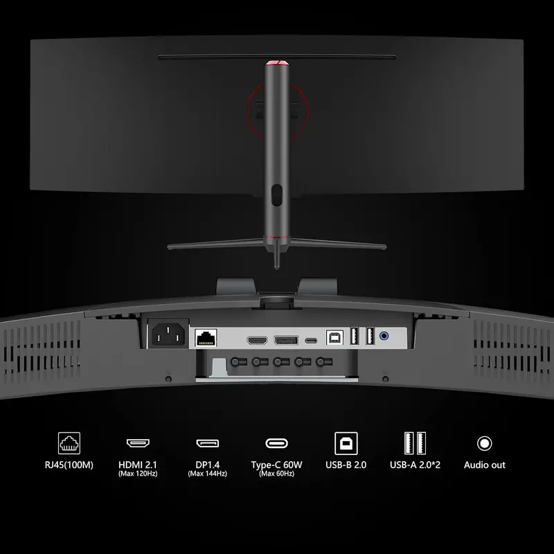INNOCN 49-Inch Curved Gaming Monitor (Model 49C1G) – 144Hz Refresh Rate, HDR400 Support, and USB-C Connectivity