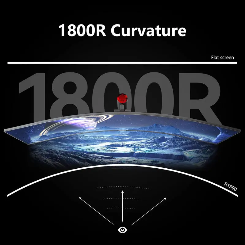 INNOCN 49C1G Ultra-Wide Curved Gaming Monitor – 49" HDR400 Display, 144Hz Refresh Rate, USB-C Connectivity