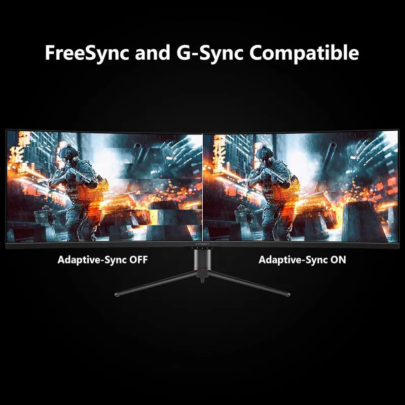 INNOCN 49C1G Ultra-Wide Curved Gaming Monitor – 49" HDR400 Display, 144Hz Refresh Rate, USB-C Connectivity
