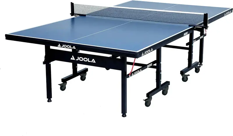 Inside Professional Indoor Table Tennis Table – Tournament-Grade MDF Surface, Quick-Clamp Net, Foldable with Playback Mode, Assembles in Under 10 Minutes