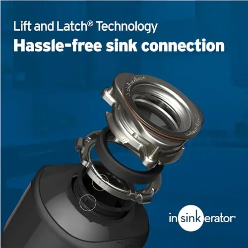 InSinkErator Badger 5 Heavy-Duty Disposal – 1/2 HP Stainless Steel Motor, Optimized for Long-Term Kitchen Use