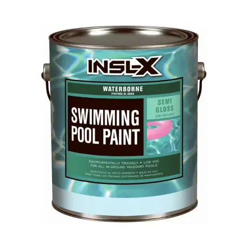 Insl-X Royal Blue Semi-Gloss Water-Based Pool Paint – 1-Gallon Eco-Conscious Coating (WR1024092-01)