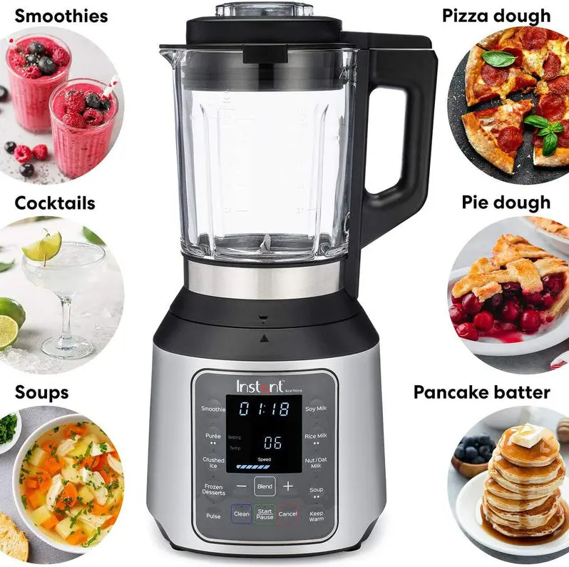 Instant Ace Nova Smart Blender – 54-Ounce Dual-Temp Cooking Blender with 9 Preprogrammed Settings and 1000W Motor