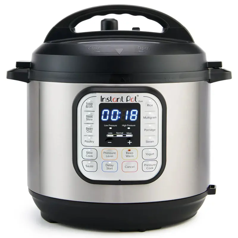 Instant Pot Duo 6-Quart 7-in-1 Electric Pressure Cooker – Stainless Steel, Family-Sized, Easy-Release Lid